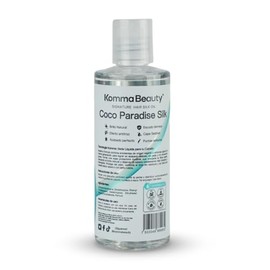 Komma Beauty Sílica Capilar Coco Paradise 120ml – Sérum Antifrizz Termoprotector Cabello Seco Frizz – Protector de Calor Plancha Secadora – Sin Parabenos Sin Aceites Minerales – Hecho en México