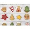Christmas Cookie Cutters Set, 8 Pieces Plastic Biscuit Cutters -