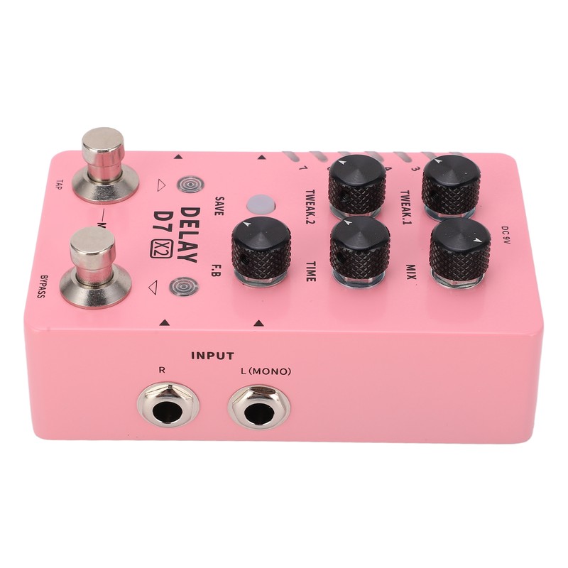 Stereo Delay Effect Electric Guitar Single Effector Support Storage with
