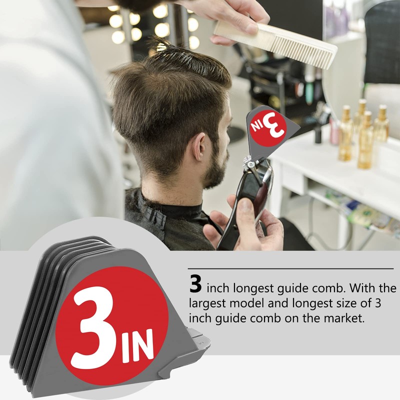 3 Inch Clipper Guards, Hair Clipper Guide Combs Premium for