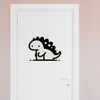 'Kawaii Dinosaur' Clear Sticker Decal – Waterproof Film for Windows,
