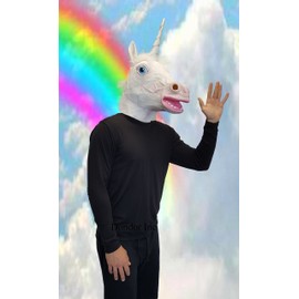Dondor Unicorn Costume Mask (Unicorn) White