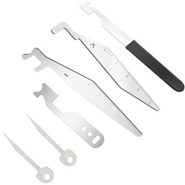 6PCS Firefighter Tools Kit Multipurpose Leverage Tool First Aid EMS Firefighter Tools Stainless Steel Multitools Pry Spring Steel Portable