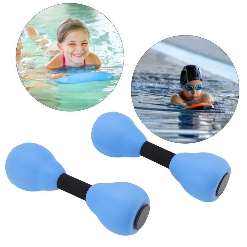 2pcs Water Floating Dumbbells EVA Foam Water Aerobic Exercise Foam