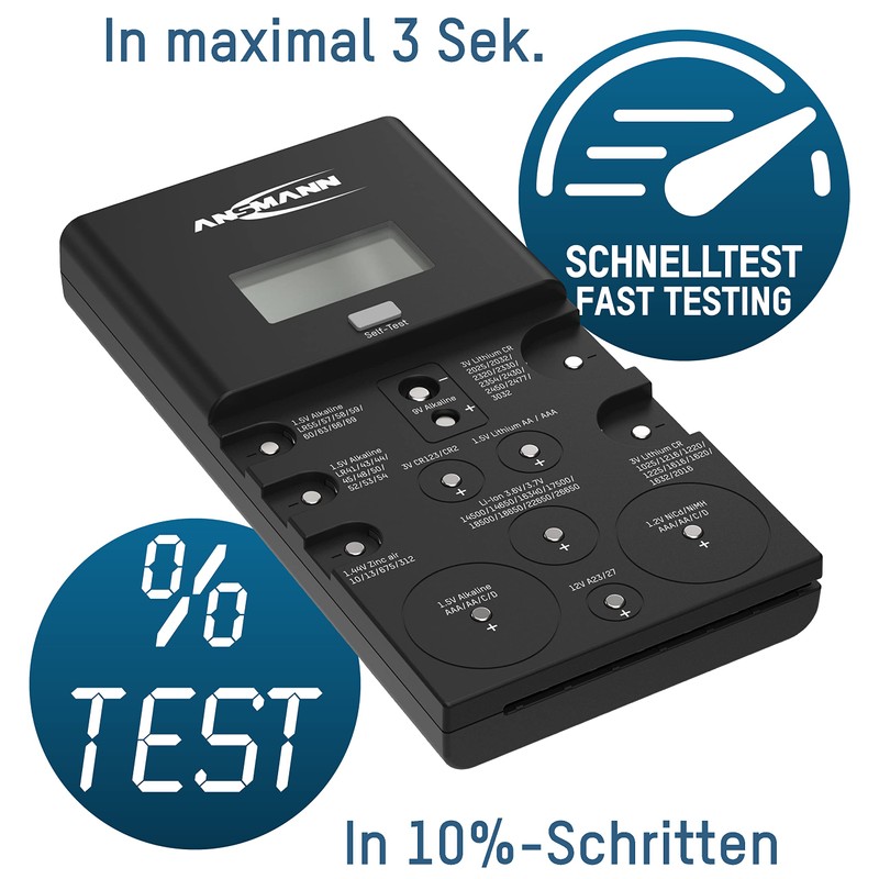Ansmann Energy Check LCD - Professional Battery Tester