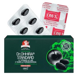 Dr. OHHIRA® Probiotics with OM-X® - Gut Health Supplements with 12 Live Probiotic Strains & Prebiotics - 60 Capsules-3 Years Fermentation - Non-GMO, Dairy-Free, Gluten-Free - Probiotics for Gut Health