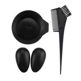 ZONADAH 4 Pcs Hair Colouring Tools Hair Colouring Kit DIY Beauty Salon Tool Hair Tinting Bowl Earmuffs and Double-sided Comb Professional Hairdressing Styling Diy Salon Dyeing Set