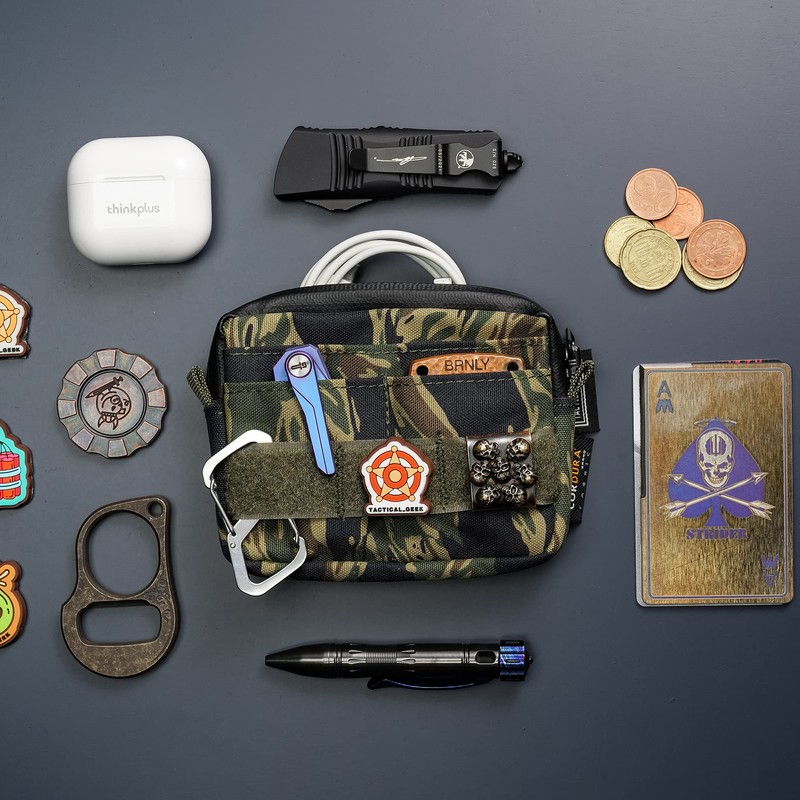 Tactical Geek Storage A3 EDC Pouch Organizer, Nylon Multi-Functional Utility