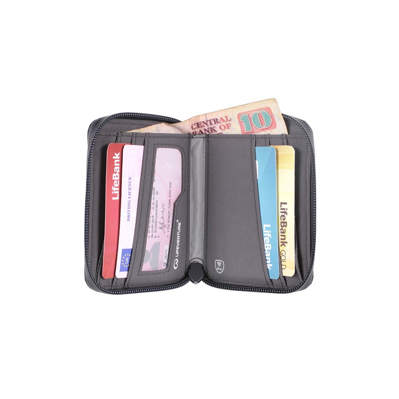 Lifeventure RFiD Protected Bi-Fold Wallet, made from eco-friendly recycled material,