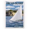 Lantern Press Orcas Island, Washington, Sailing Scene (52 Playing Cards,