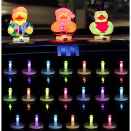 Christmas Car LED Lights Duck Holder, Light Up Duck Plugs, Light Up Your Duck and Car,Duck Mount for Car Lover Car Dashboard Decorations,Car Christmas Decorations(Excluding Rubber Duck) (12)