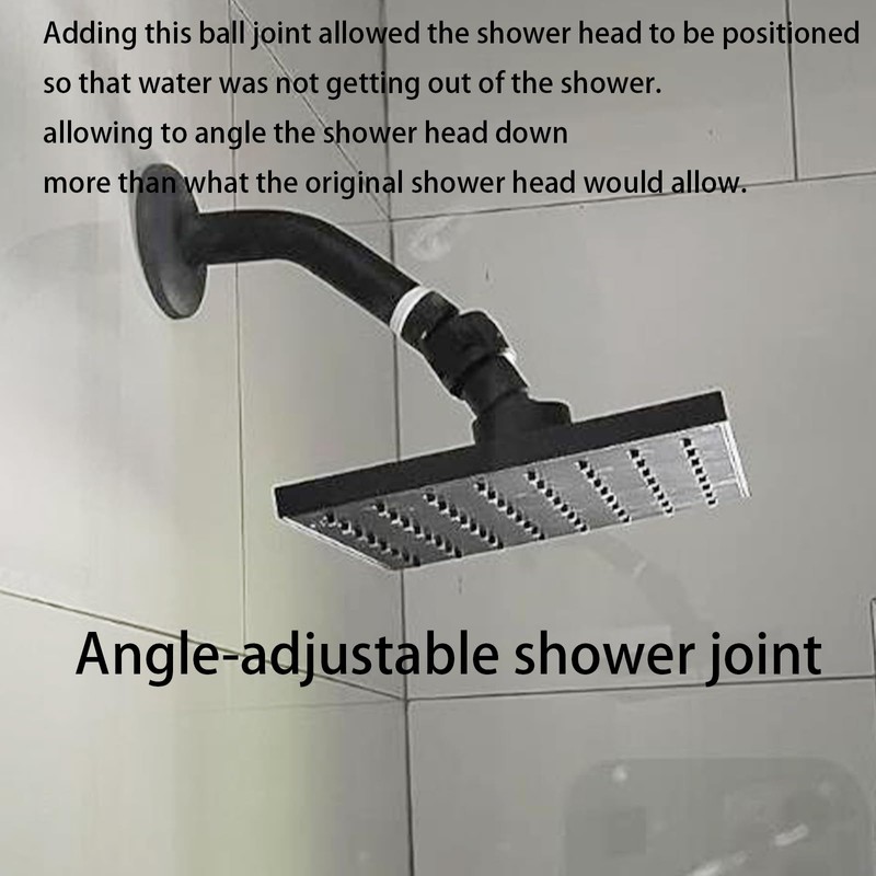 TIEXYE Shower Head Swivel Ball Adapter (Universal Component), Solid Brass