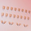 Nail Tip, Long Almond, 24 Pieces, Nail Tip, False Nail,