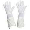 Forest Beekeeping Gloves, Premium Goatskin Leather Beekeeper's Glove with white