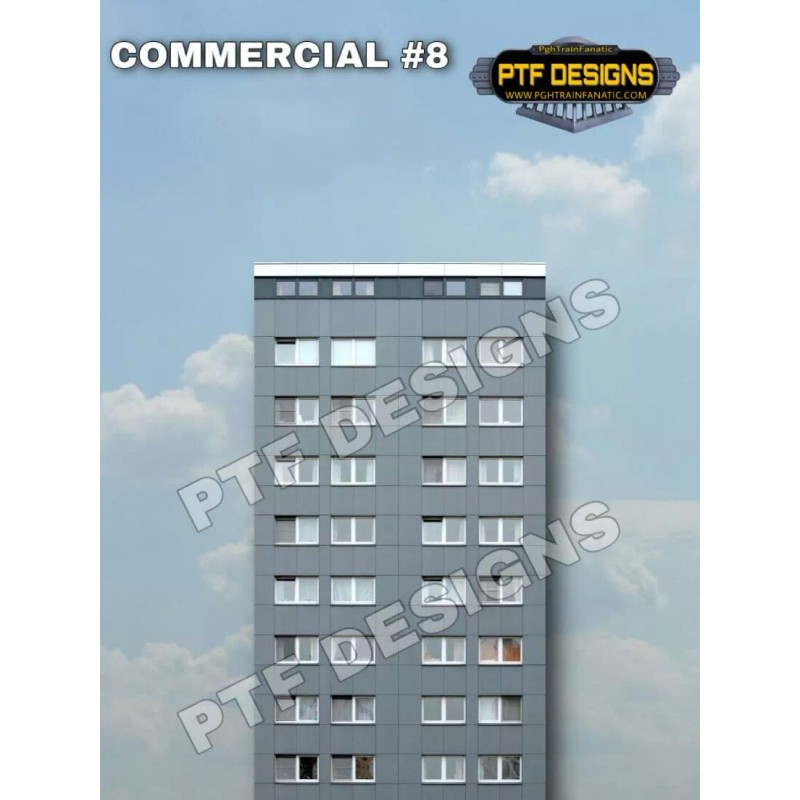 PTF DESIGNS * O Scale Scratch Built Commercial #8 City