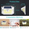 WELALO Solar Motion Sensor Lights Outdoor, [3 Modes/4 Pack/188 LED]