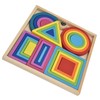Baby Blocks Stacking Puzzle Set Colorful Wooden Building Blocks Educational