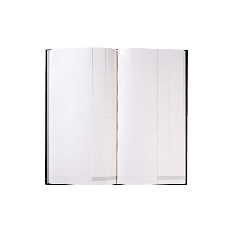 Collins Ideal Double Cash Manuscript Book - 192 Pages, Black