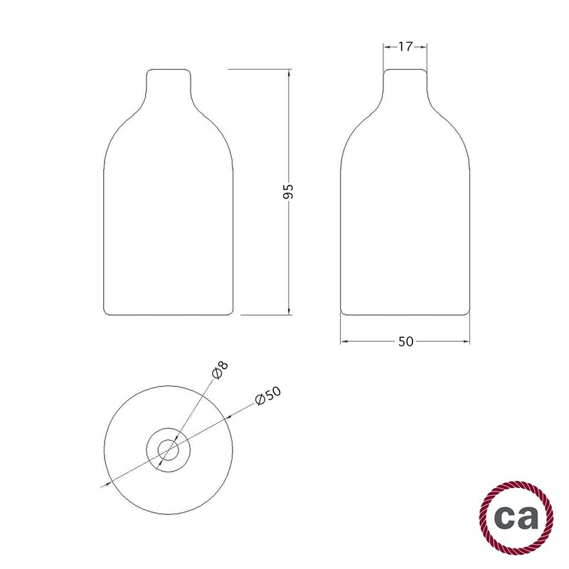 creative cables - Kit E27 Wooden Lamp Holder with Concealed