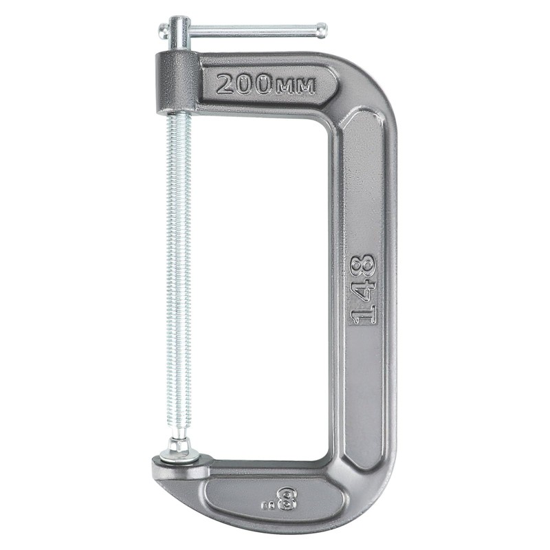 Olympia Tools Heavy Duty Cast Iron C-Clamps with 8-Inch Jaw