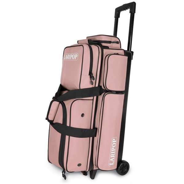 LARIPOP 3 Bowling Ball Bag with Wheels,Rolling Bowling Bag for