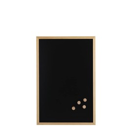 Zeller 11274 Chalk/Magnetic Board Metal / Pine Black Approx. 40 x 60 cm