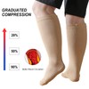 PUTUO Plus Size Compression Socks: Wide Calf Graduated Compression Stockings