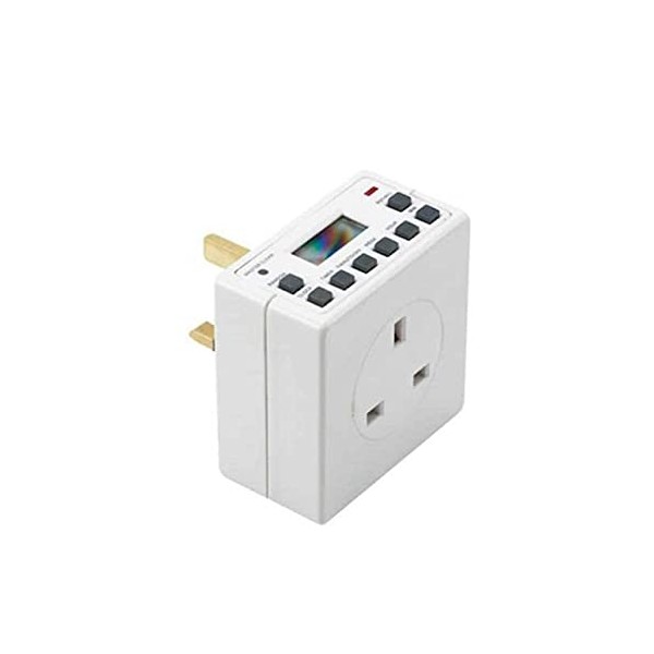 Mr. Gadget's Solutions Digital Timer Switch 7 Day Plug 13Amp