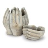 Abbott Collection 27 Planter, 3 inches H, Cupping Hands