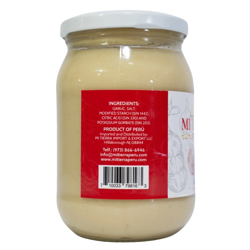 Mi Tierra Peru Ajo Garlic Paste x 15 oz