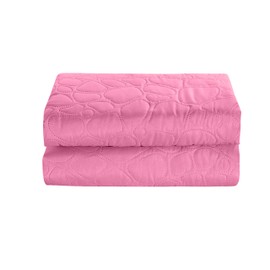 FEBE Bedspread Bed Throw Pink 200 x 220 cm Throw Blanket Sofa Blanket Sofa Throw Fluffy Microfibre Room Decorative Throw Blanket