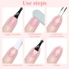 QIUTIMIY 3 Sheets Nail Art Stickers Decals Self-Adhesive 5D Embossed