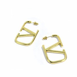 Luxurious 18k gold plated V-Shaped Geometric Earrings Gentle on Skin Jewelry for Women Hypoallergenic 925 Silver Premium Style trending earrings for women. (Yellow)