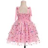 IDOPIP Baby Girls Sequin Confetti Tutu Dress Summer Sleeveless Smocked