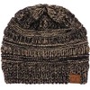 C.C Trendy - Gorro de punto trenzado grueso y suave