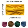 Pack of 6 Bandana Headbands for Women Wide Wavy Headscarf