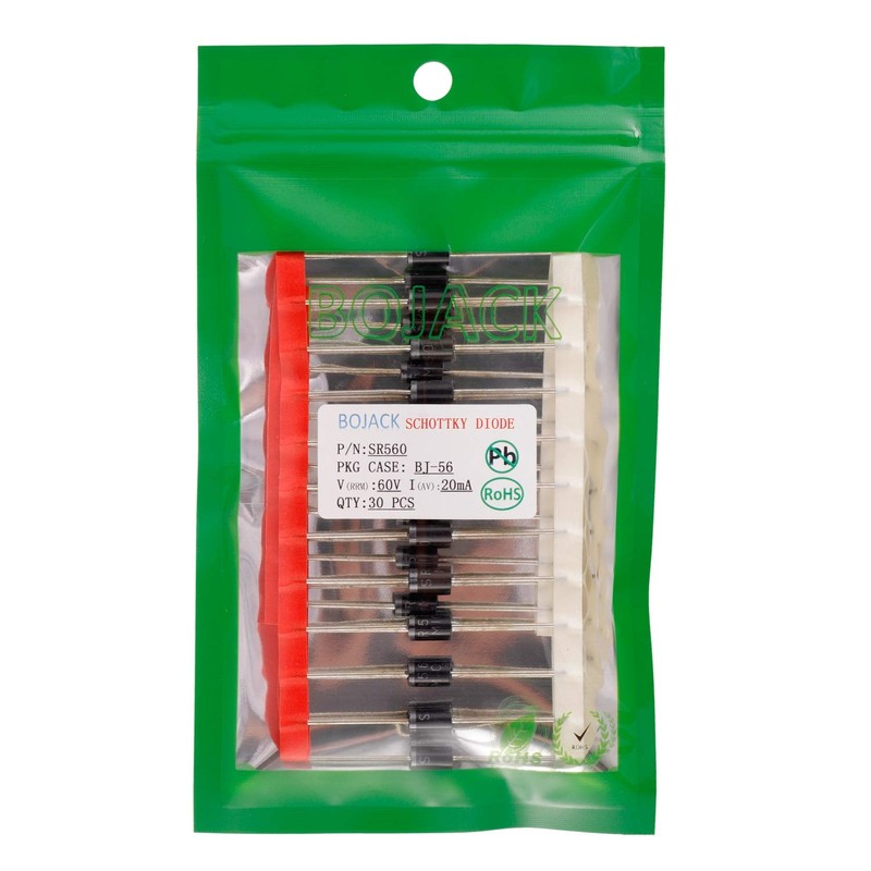 BOJACK SR560 (SB560) Schottky Barrier Rectifier Diodes 5A 60V DO-201AD