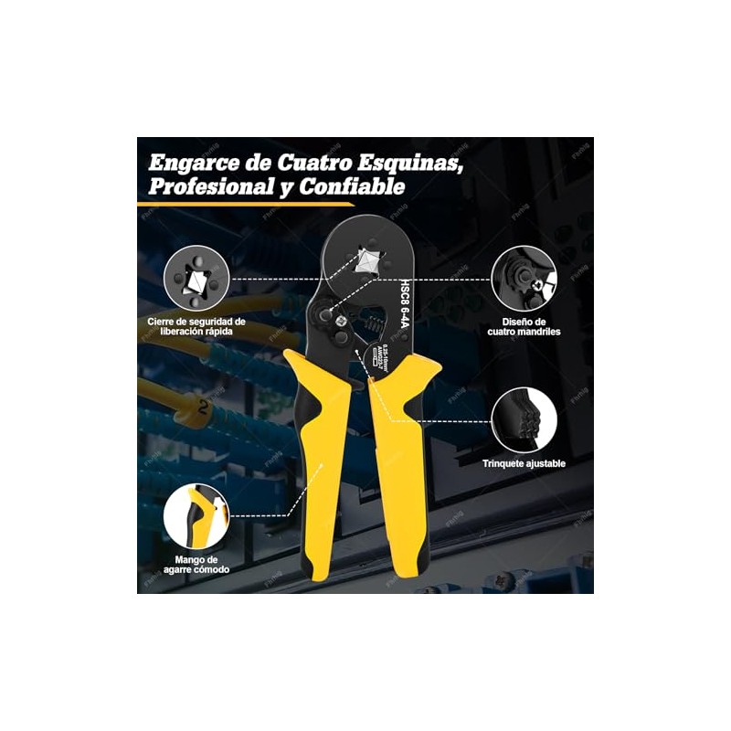 Juego de Crimpadora 2230pcs de Alambre, Fhrhig Terminal para Cable
