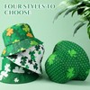 Halfchet 4 Pcs St. Patrick's Day Bucket Hat Shamrock Fisherman