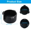 Jiozermi Black Anti-Spill Cup Holder, Adjustable Spill Proof Drink Cup