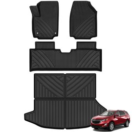 YITAMOTOR Floor Mats & Cargo Liners Fits for 2025 2026 Chevy Equinox (Not for EV), All Weather TPE Rubber Car Automotive Floor Mats Trunk Liner for Chevy Equinox Accessories