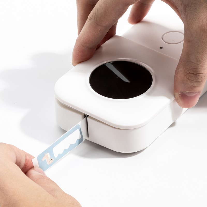 Portable Label Printer Wireless Thermal Printer 203dpi 6/12/14/15mm Label Width