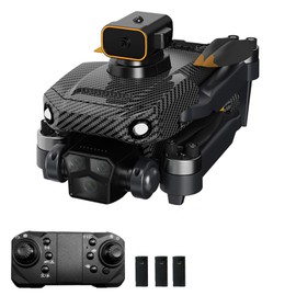 Remote Control Drone with Camera 4K Dual Camera Obstacle Avoidance Brushless Motor Optical  Localization Remote Control Qudcopter for Kids Adults with Storage Bag 3 Battery