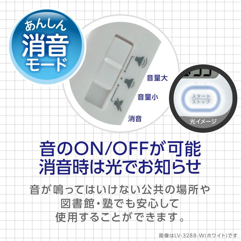 Sonic Timer Toki Sapo LV-3288-W, 100 Hours, Stand Included, Light