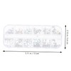PACKOVE DIY Nail Art Rhinestone Decors Compartments with Shiny Gems