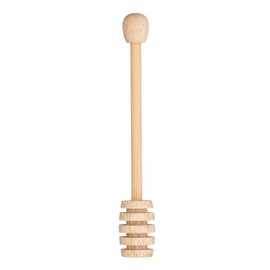 KitchenCraft Honey Dipper, Smooth Wood, 16 cm