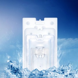 4 Pack Water Injection Box with Ice Crystals Ice Packs Reusable Freezer Packs Long-Lasting Reusable Ice Pack Perfect for Keeping Food Or Beverages Cold, Coolers, Camping, Beach Coolers 10.1×7.9×1.2