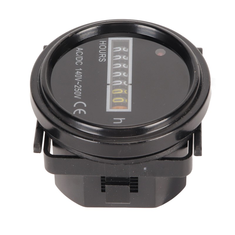 Round Hour Meter Professional High Accuracy 140‑ AC DC Mechanical