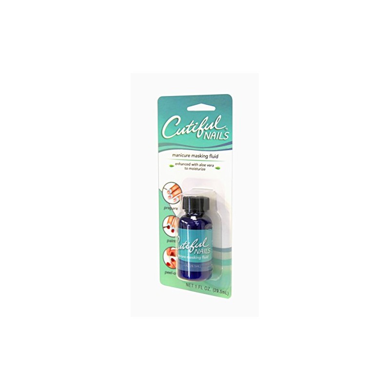 Cutiful Nails Professional Manicure Masking Fluid with Aloe, No More