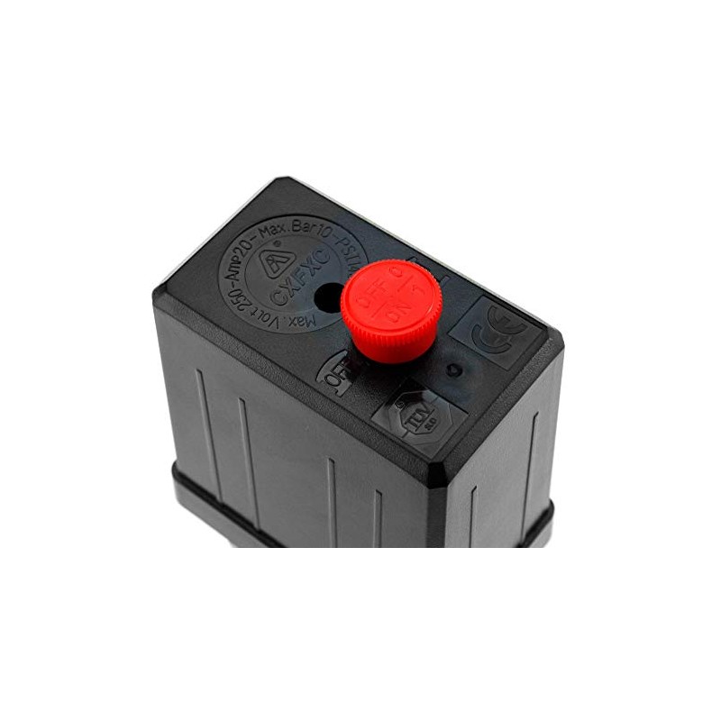 Air Compressor Pressure Switch Single Phase 1/4" BSP 4 Port